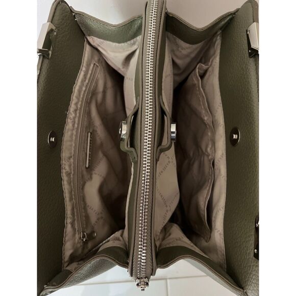 Steve Madden BMatteo top handle satchel in olive green - Picture 12 of 13